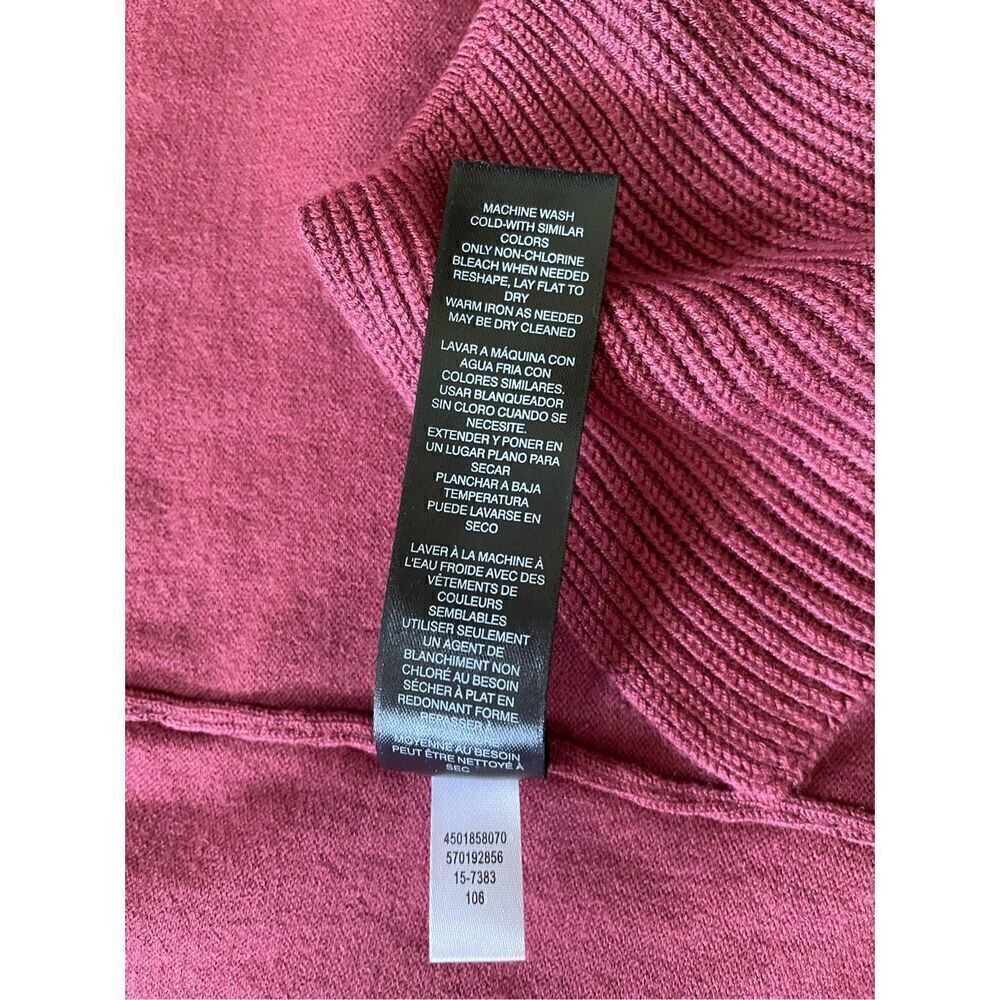 White House Black Market  Open Front cardigan. Burgundy - Picture 6 of 6